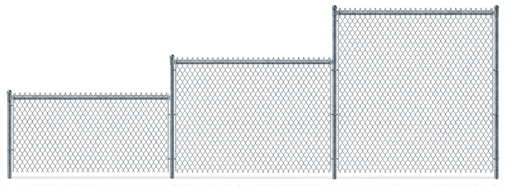 Residential Chain Link fence height options Lincoln