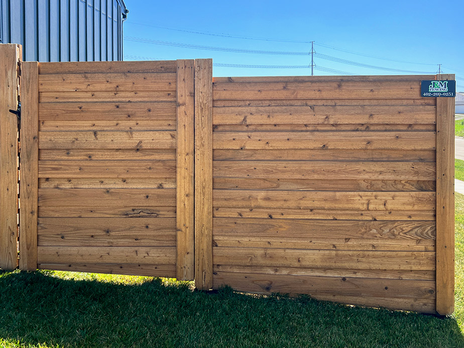 Wood fence contractor in the Lincoln area.