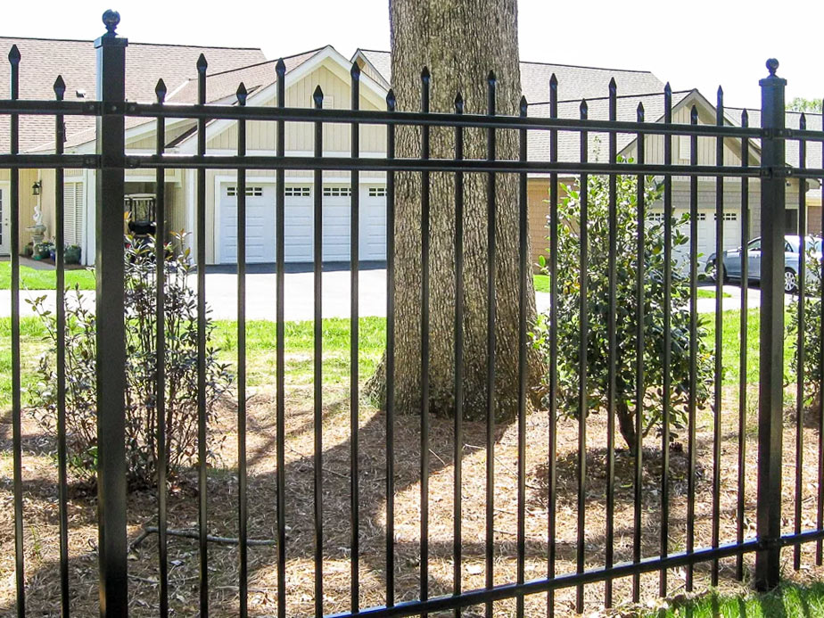 Wrought steel fence installation for the Lincoln area.