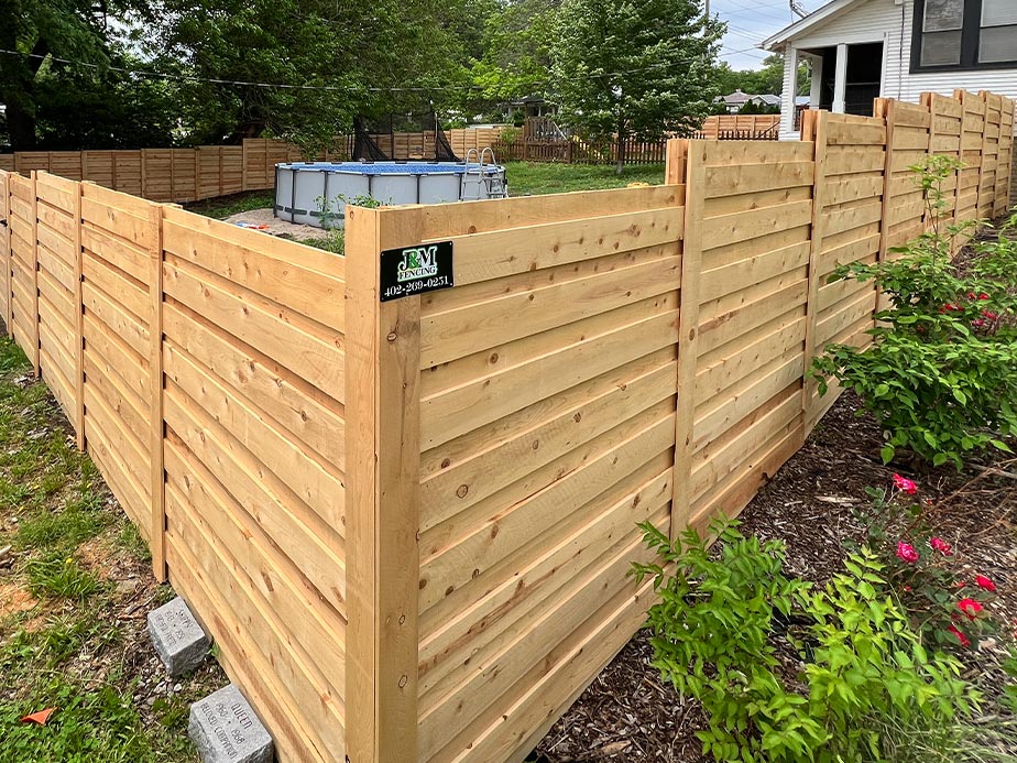 Wood fence contractor in the Lincoln area.