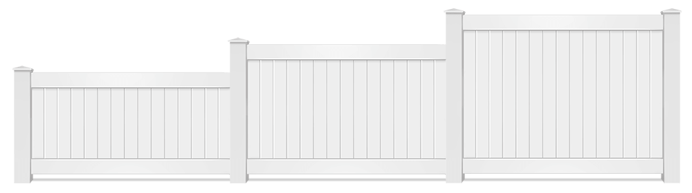 Residential Vinyl fence height options Lincoln