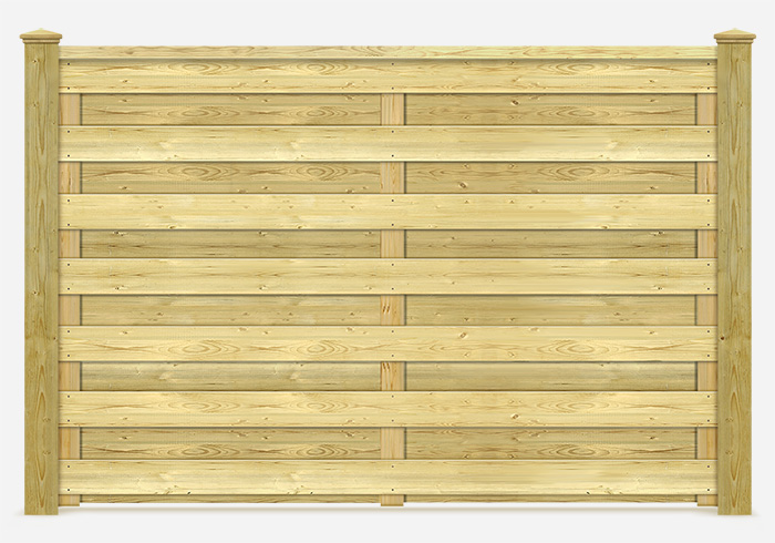 Horizontal Wood Fence Contractor in Lincoln